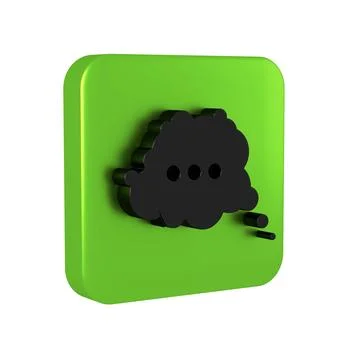 Black Speech bubble chat icon isolated on transparent background. Message i.. Stock Illustration