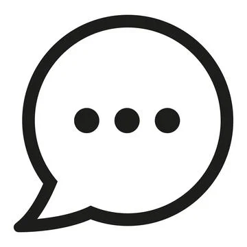 Black speech bubble vector design Stock Illustration