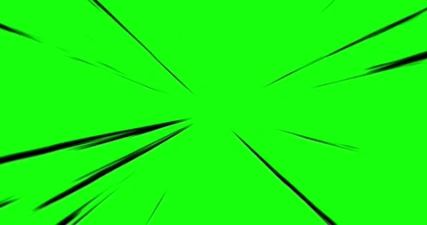 Black speed lines on green screen Stock Footage 324783636