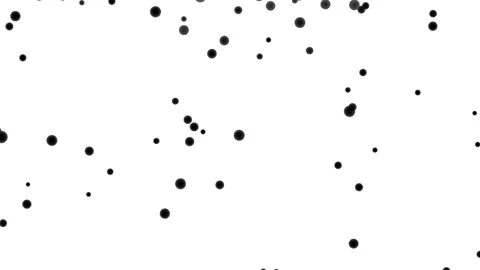 Black sphere falling onto white surface in loop Stock Footage 335921841