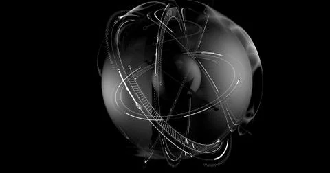 Black sphere Stock Illustration