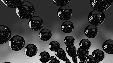 Black Spheres Background 2 Видео 56826417