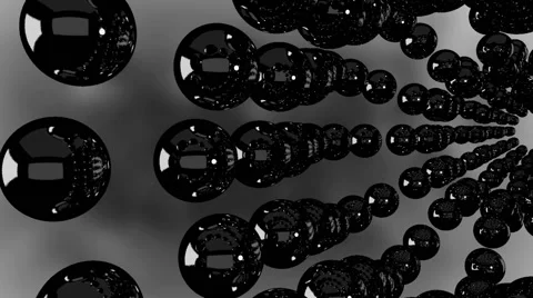 Black Spheres Background 3 Видео 56826691