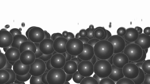Black spheres.Alpha matte Stock Footage 46524466