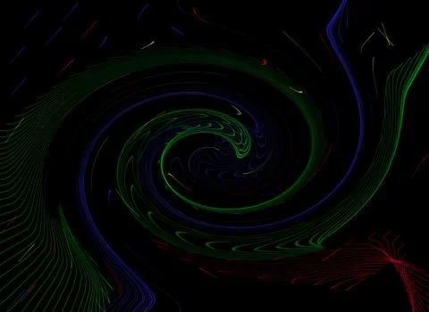  Black spiral Stock Illustration