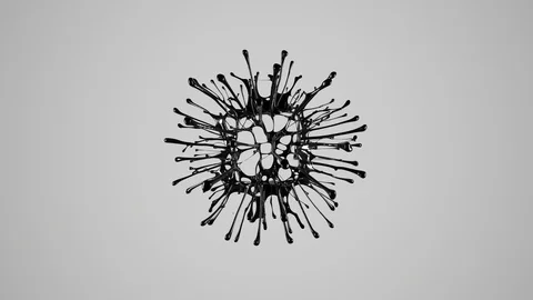 Black splash Stock Footage 104900907