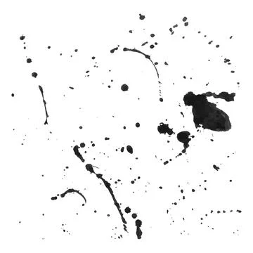Black splash on white background Stock Illustration