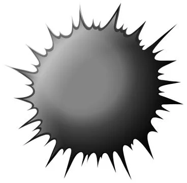 Black splash on white Stock Illustration