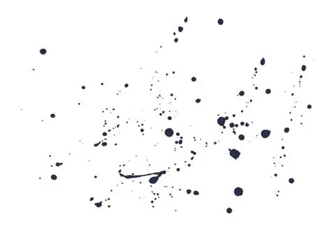 Black splashes and drops Stock Illustration