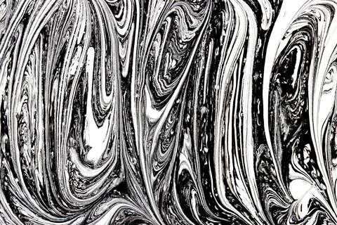 Black splashes of paint on a white background. Stock Illustration