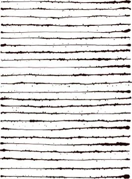 Black splatter grunge lines background over white Stock Illustration