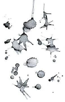 Black Splatter Stock-Illustration