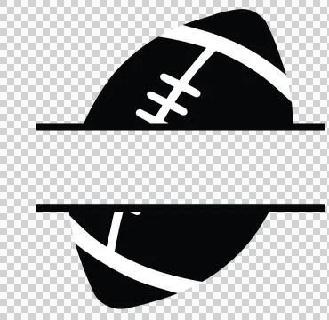 Black Split Oval Shape With Horizontal Open White bar Stock Illustration