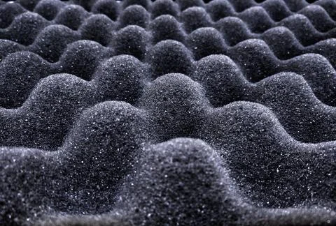 Black Sponge abstract pattern Stock Photos