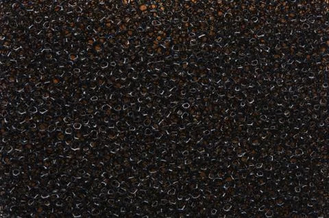 Black sponge texture background close up Stock Photos