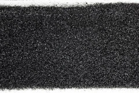 Black sponge with white canvas texture Stock Photos