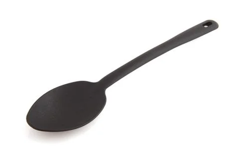 Black spoon Foto stock