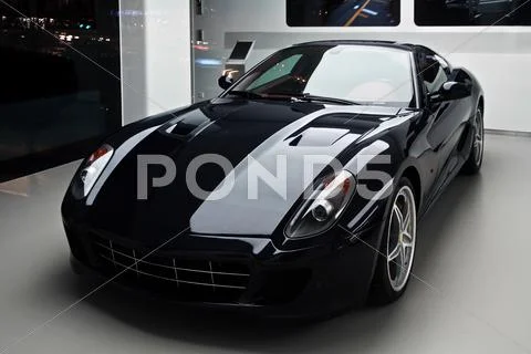Black sport car Stock Photos