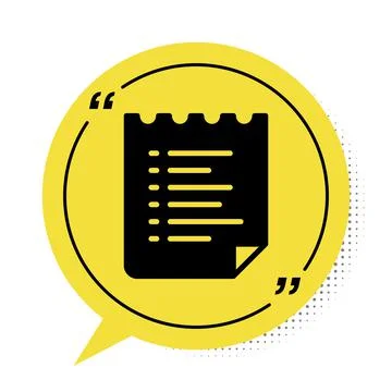 Black Sport training program or fitness plan icon isolated on white background 스톡 일러스트