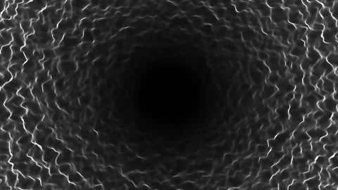 Black spot with a vibrating wave effect. A sense of depth and mystery. Stock Footage 302793054