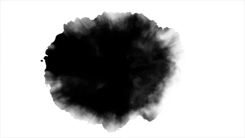 Black spot on white background Stock Footage 76282525