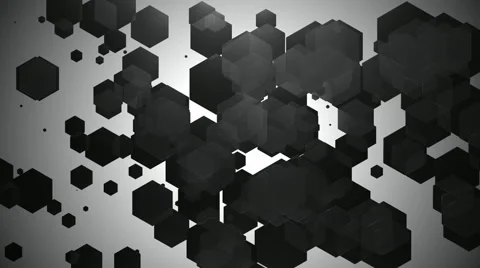 Black spotlights hexagonal Stock-Footage 52810208