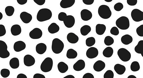 Black spots pattern on white background Stock Illustration