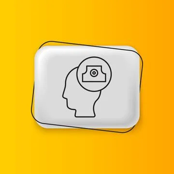 Black Spray can nozzle cap icon isolated on yellow background. Silver recta.. 库存插图