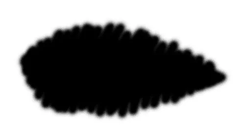 Black spray paint cloud with transparent background. Airbrush texture in Stock Illustration