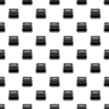 Black square button pattern Stockillustratie