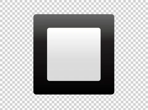 Black square checkbox button icon Stock Illustration