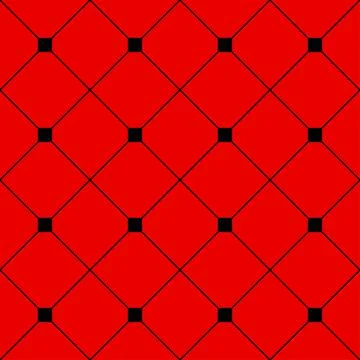 Black Square Diamond Grid Red Background Stock Illustration