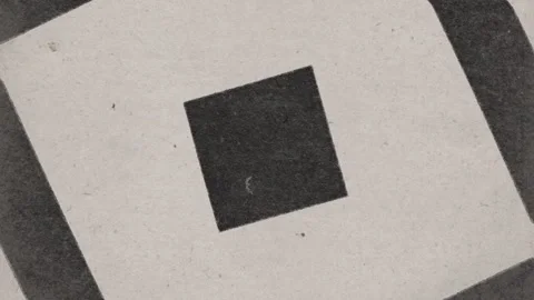 Black square frame, silkscreen print seamless loop Stock Footage 346768833