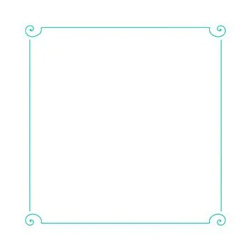 Black Square Frame on White Background Stock Illustration
