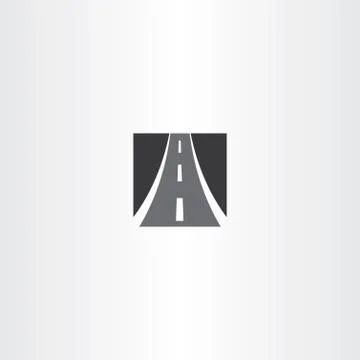 Black square highway auto road icon Stock-Illustration