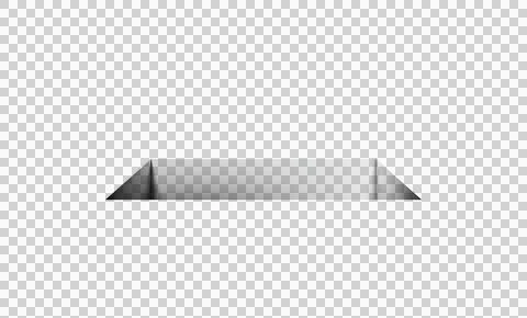 Black square hole mockup. Isolated realistic transparent template. Png Stock Illustration