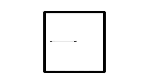A black square with layout, featuring a smaller square centered within it. Stock Footage 334931072