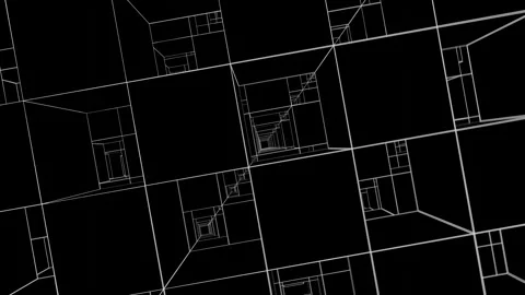 Black Square Output Background VJ Loop in 4K Stock Footage 249263967