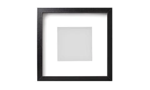 Black square picture frame Stock Photos