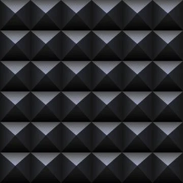 Black square seamless pattern. Stock Illustration