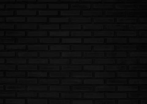 Black Square Square Brick Wall Texture Retro Architectural Structure. Stock Photos
