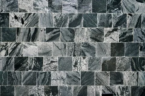 Black square tile background &amp; wallpaper Stock Photos