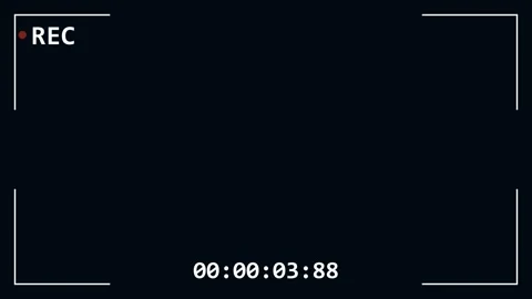 A black square with white rec on it and an image of the words green screen Stock Footage 345496408