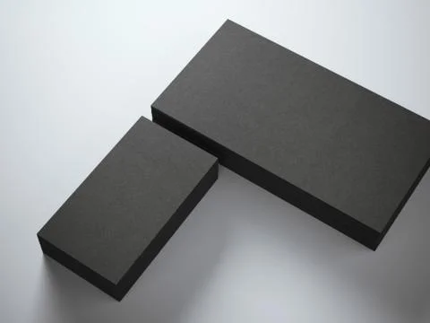 Black stack of business cards イラスト素材