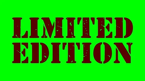 Black stamp limited edition Stock Footage 340562003