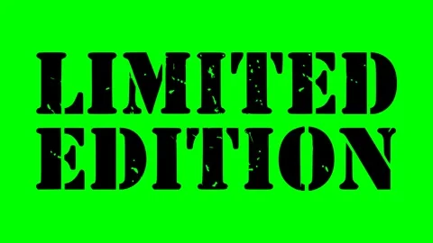Black stamp limited edition Stock Footage 340570813