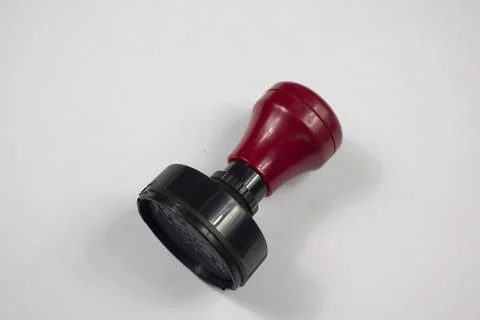 A black stamp on a white background Stock Photos