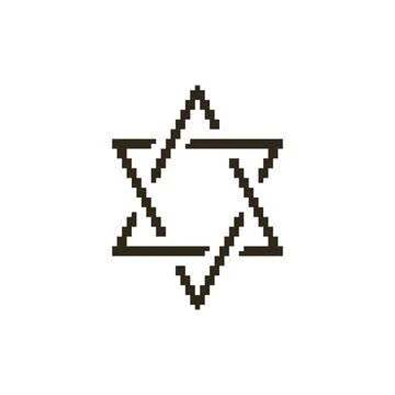 Black star of David sign	 Illustrazione stock