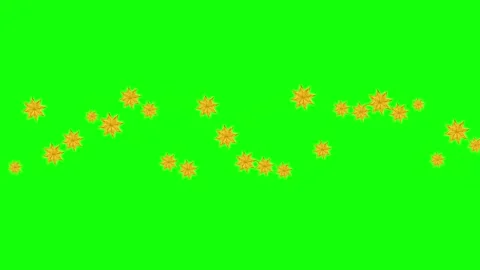 Black Star on Green Screen Background Horizontal 16:9 Stock Footage 339444651