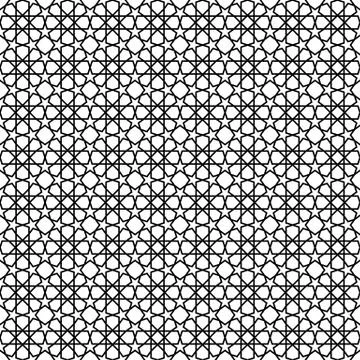 Black star shape pattern background Illustrazione stock